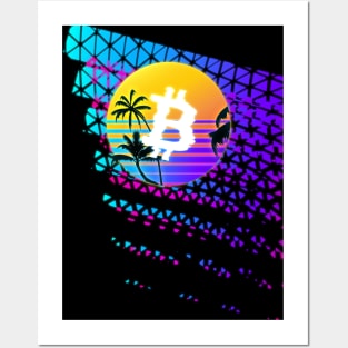 Bitcoin 80's Sizzle Posters and Art